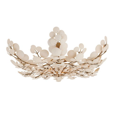 Bilal Three Light Flush Mount in Ivory (314|DFS02)