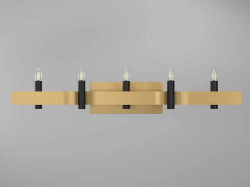 Flow Four Light Wall Lamp in Organic Gold (486|421449)