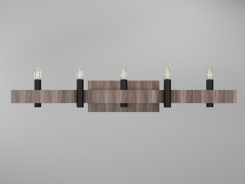 Flow Four Light Wall Lamp in American Walnut (486|421418)