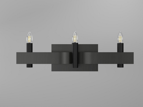 Flow Three Light Wall Lamp in Charcoal (486|421244)