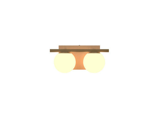 Sfera Two Light Wall Lamp in Maple (486|421034)