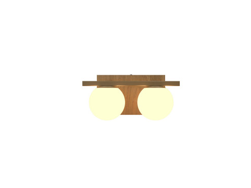 Sfera Two Light Wall Lamp in Louro Freijo (486|421009)