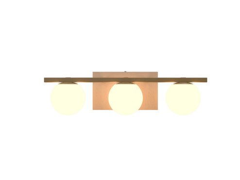 Sfera Three Light Wall Lamp in Organic Cappuccino (486|420748)