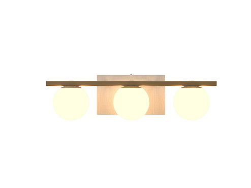 Sfera Three Light Wall Lamp in Organic White (486|420747)