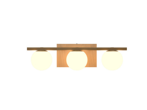 Sfera Three Light Wall Lamp in Maple (486|420734)