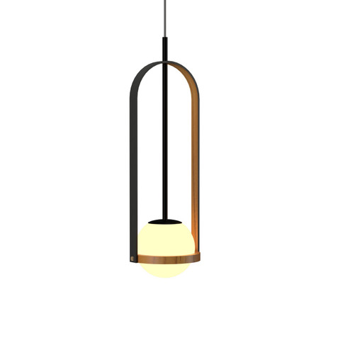Strap One Light Pendant in Teak (486|154512)
