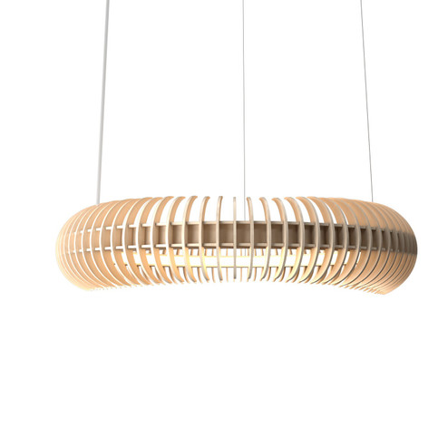 Stecche di Legno LED Pendant in Organic Cappuccino (486|1533LED48)