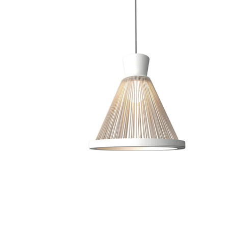 Corda One Light Pendant in Organic White (486|153047)