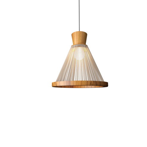 Corda One Light Pendant in Teak (486|153012)