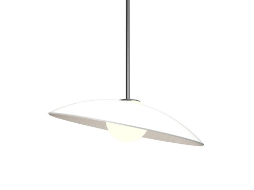 Oyster One Light Pendant in Organic White (486|152247)