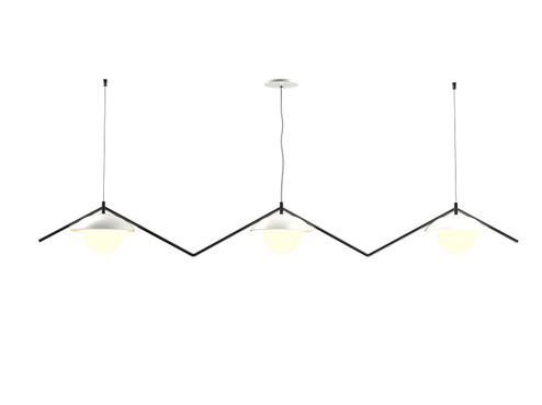 Oyster Three Light Pendant in Organic White (486|151647)