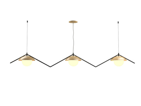 Oyster Three Light Pendant in Sand (486|151645)