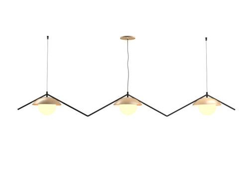 Oyster Three Light Pendant in Maple (486|151634)