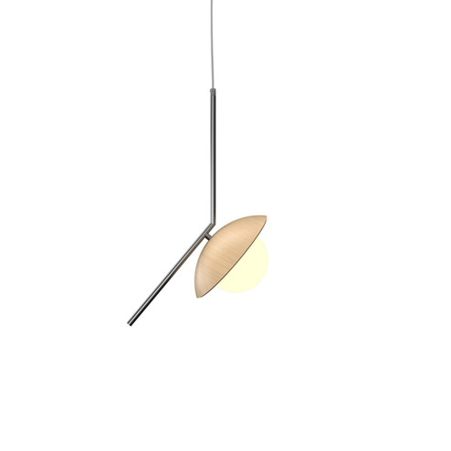 Oyster One Light Pendant in Maple (486|151334)