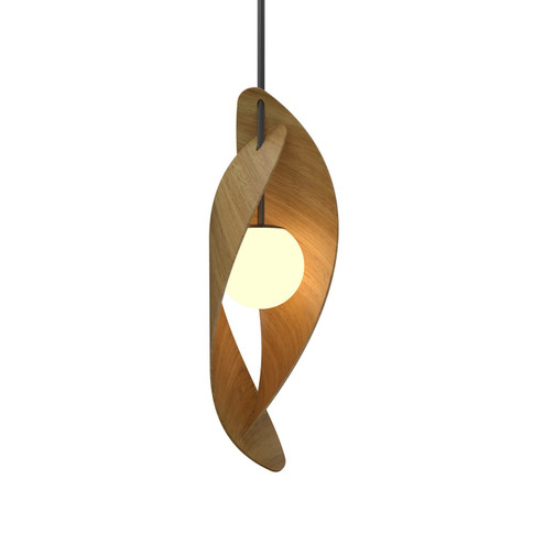 Oyster One Light Pendant in Louro Freijo (486|151209)