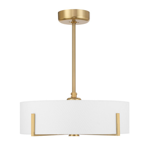 Mansell LED Fan D'Lier in Warm Brass (51|26FD775322)