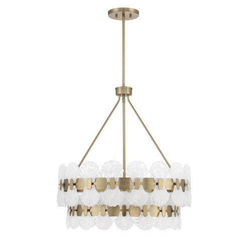 Bancroft Five Light Chandelier in Noble Brass (51|136065127)