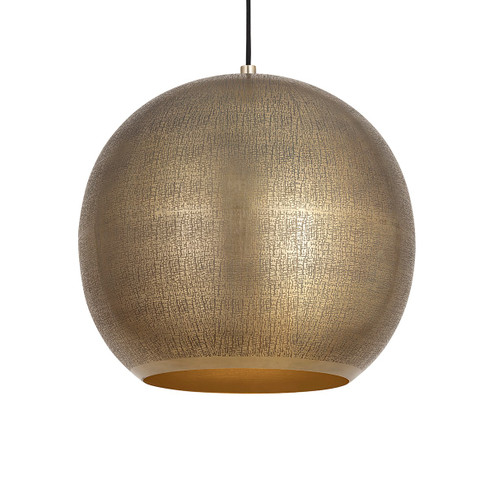 Aurelia One Light Pendant in Weathered Brass (16|29133WBR)
