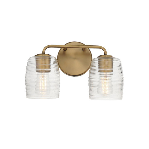Honey Two Light Wall Sconce in Natural Aged Brass (16|21412CRNAB)