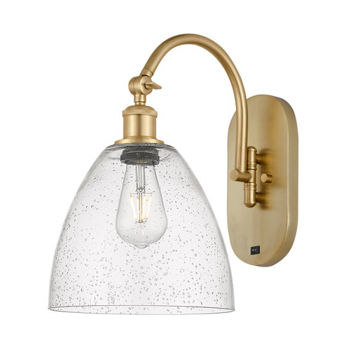 Ballston One Light Wall Sconce in Satin Gold (405|9181WSGGBD94)