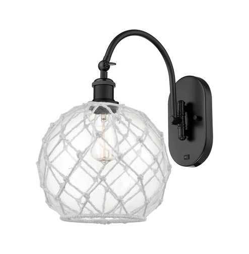 Ballston One Light Wall Sconce in Matte Black (405|9181WBKG12210RW)