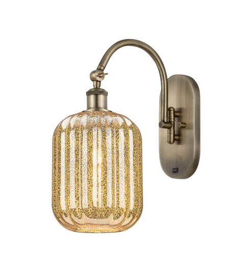 Ballston One Light Wall Sconce in Antique Brass (405|9181WABG4607ME)