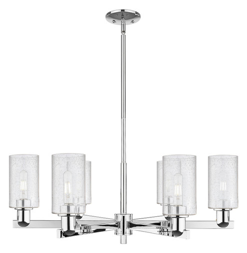 Arcadia Six Light Chandelier in Polished Chrome (405|7166CRPCG804)