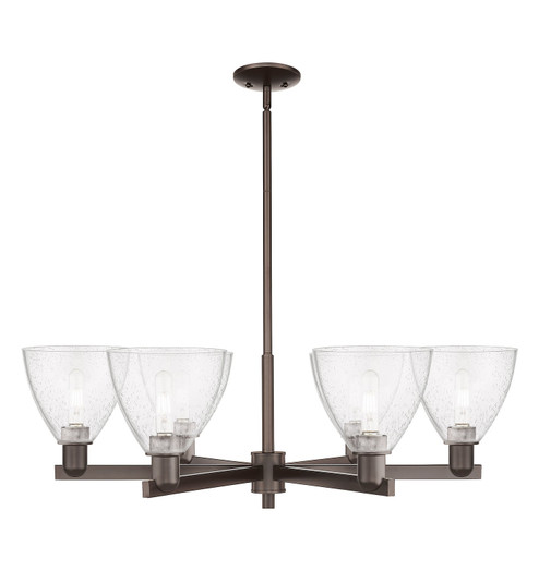 Arcadia Six Light Chandelier in Oil Rubbed Bronze (405|7166CROBGBD754)