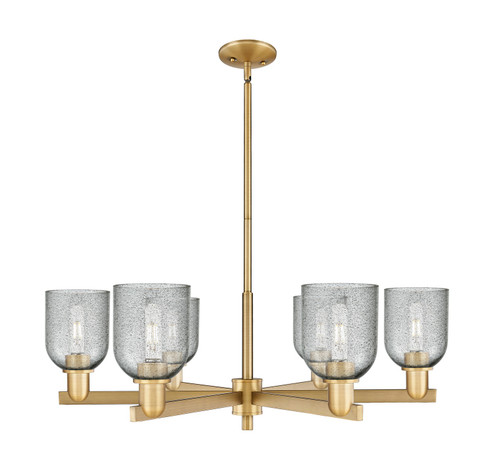 Arcadia Six Light Chandelier in Brushed Brass (405|7166CRBBG257)