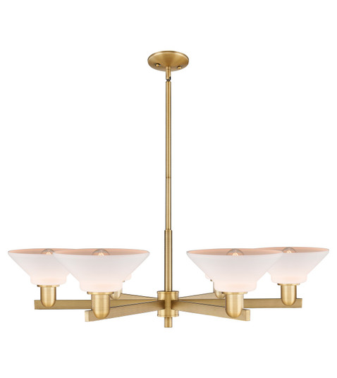 Arcadia Six Light Chandelier in Brushed Brass (405|7166CRBBG131)