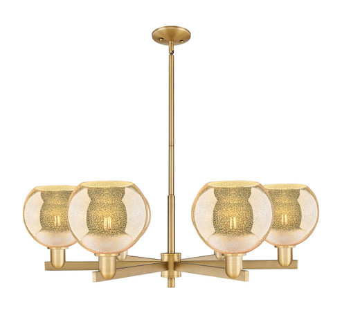 Arcadia Six Light Chandelier in Brushed Brass (405|7166CRBBG1288)