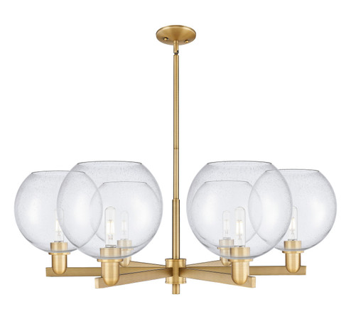 Arcadia Six Light Chandelier in Brushed Brass (405|7166CRBBG12410)