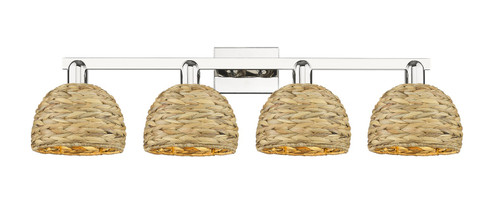 Arcadia Four Light Bath Vanity in Polished Nickel (405|7164WPNRBD8NAT)
