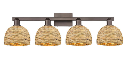Arcadia Four Light Bath Vanity in Oil Rubbed Bronze (405|7164WOBRBD8NAT)
