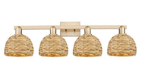 Arcadia Four Light Bath Vanity in Champagne Bronze (405|7164WCBRBD8NAT)