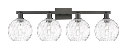 Arcadia Four Light Bath Vanity in Matte Black (405|7164WBKG12158)