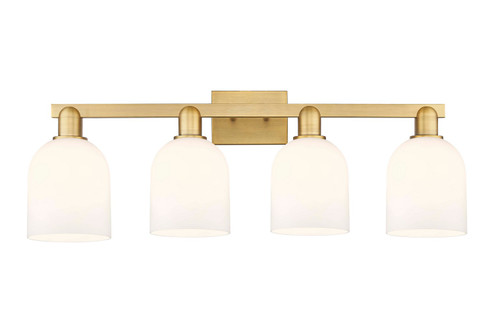 Arcadia Four Light Bath Vanity in Brushed Brass (405|7164WBBG5586GWH)
