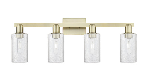 Arcadia Four Light Bath Vanity in Antique Brass (405|7164WABG804)