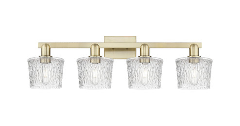 Arcadia Four Light Bath Vanity in Antique Brass (405|7164WABG402)