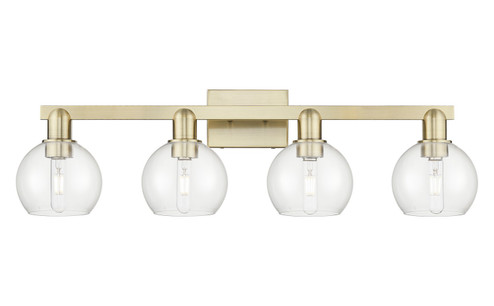 Arcadia Four Light Bath Vanity in Antique Brass (405|7164WABG1226)