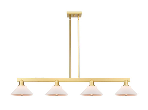 Arcadia Four Light Island Pendant in Satin Gold (405|7164ISGG131)