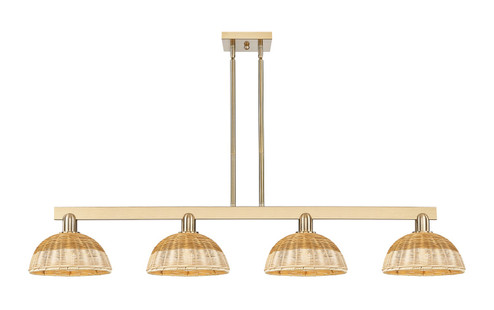 Arcadia Four Light Island Pendant in Champagne Bronze (405|7164ICBNBD29NAT)