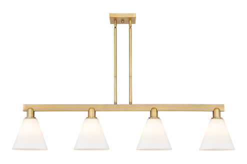Arcadia Four Light Island Pendant in Brushed Brass (405|7164IBBGBC81)