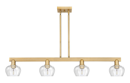 Arcadia Four Light Island Pendant in Brushed Brass (405|7164IBBG92)
