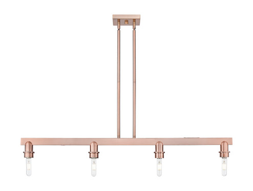 Arcadia Four Light Linear Pendant in Antique Brass (405|7164IAC)