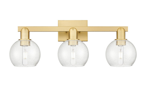Arcadia Three Light Bath Vanity in Satin Gold (405|7163WSGG1246)