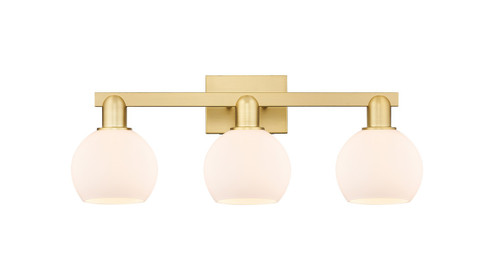 Arcadia Three Light Bath Vanity in Satin Gold (405|7163WSGG1216)