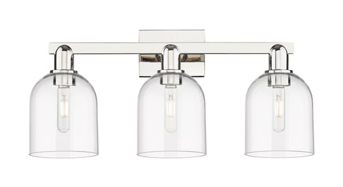 Arcadia Three Light Bath Vanity in Polished Nickel (405|7163WPNG5586CL)