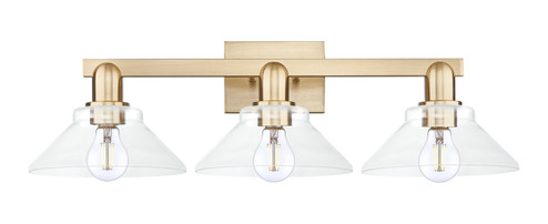 Arcadia Three Light Bath Vanity in Champagne Bronze (405|7163WCBG132)