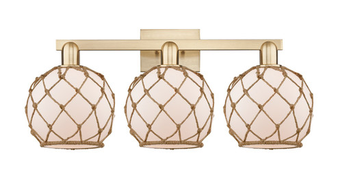 Arcadia Three Light Bath Vanity in Champagne Bronze (405|7163WCBG1218RB)